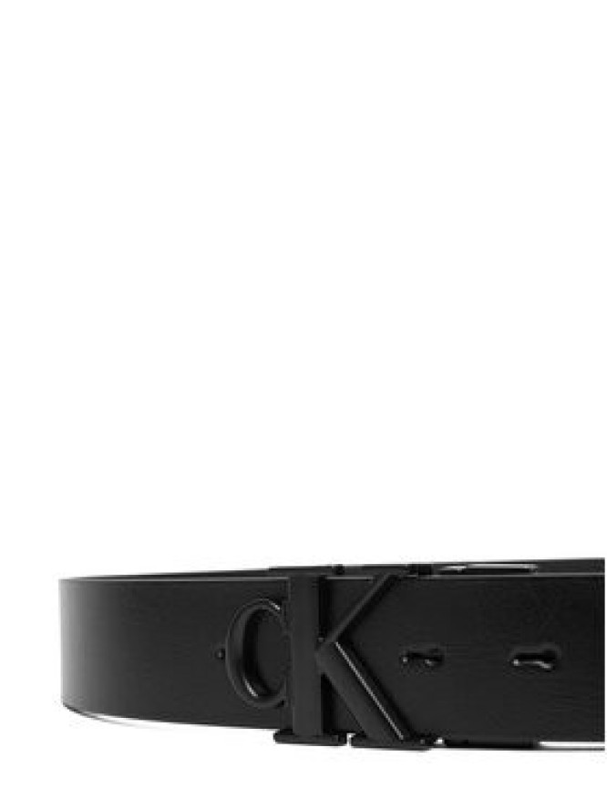 Calvin Klein Pasek Męski Ck Buckle Tumbled 35Mm Adj/Rev LV04D7049G Czarny