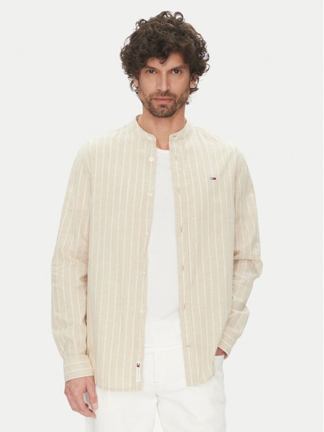 Tommy Jeans Koszula DM0DM20893 Beżowy Regular Fit