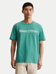 Marc O'Polo T-Shirt 526201251154 Turkusowy Regular Fit