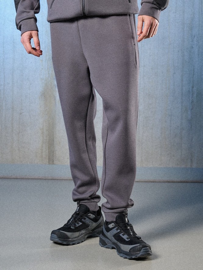 4F Spodnie dresowe joggery męskie - szare XXL