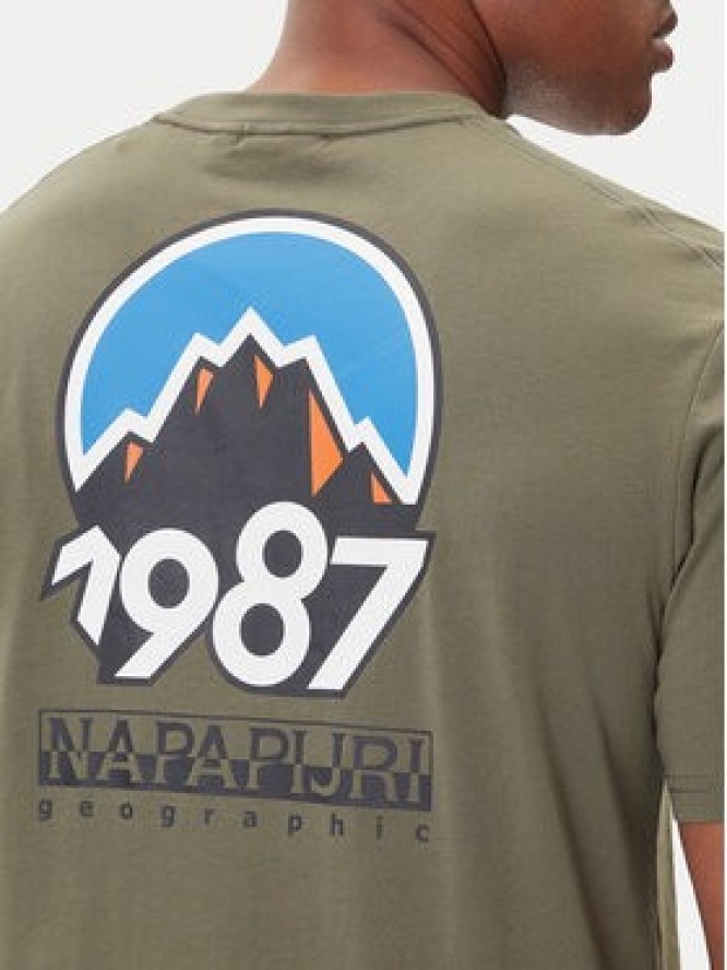 Napapijri T-Shirt S-Montepiana NP0A88SV Zielony Regular Fit