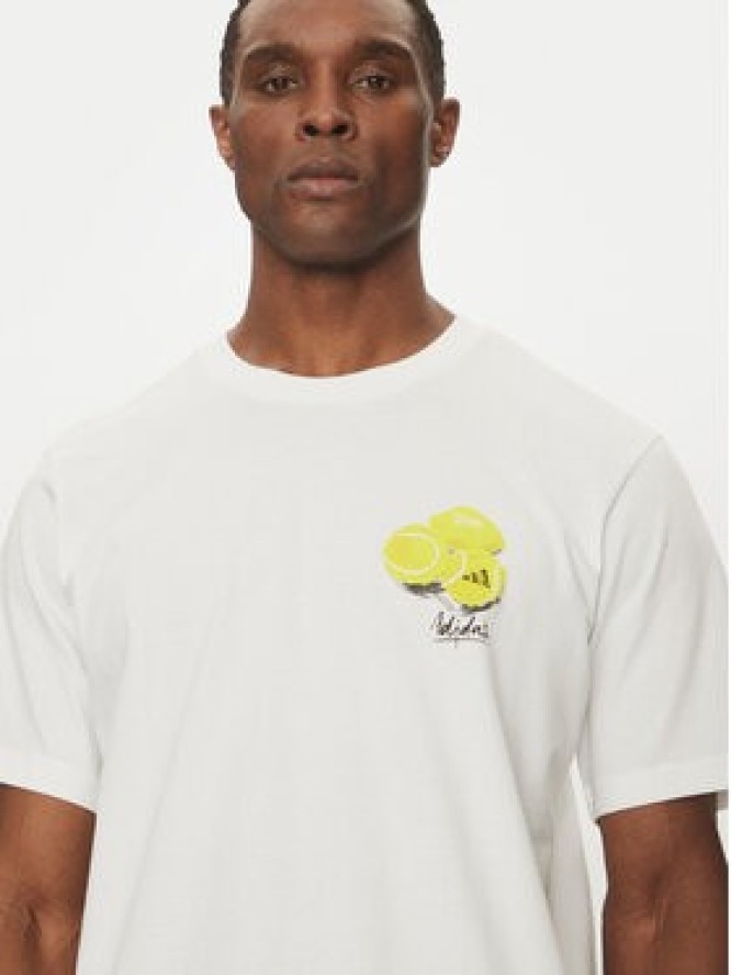 adidas T-Shirt Lounge Still Life Lemons Graphic JJ3959 Biały Regular Fit