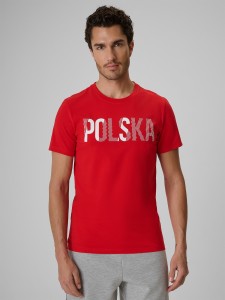 4F Koszulka kibica męska - czerwona M