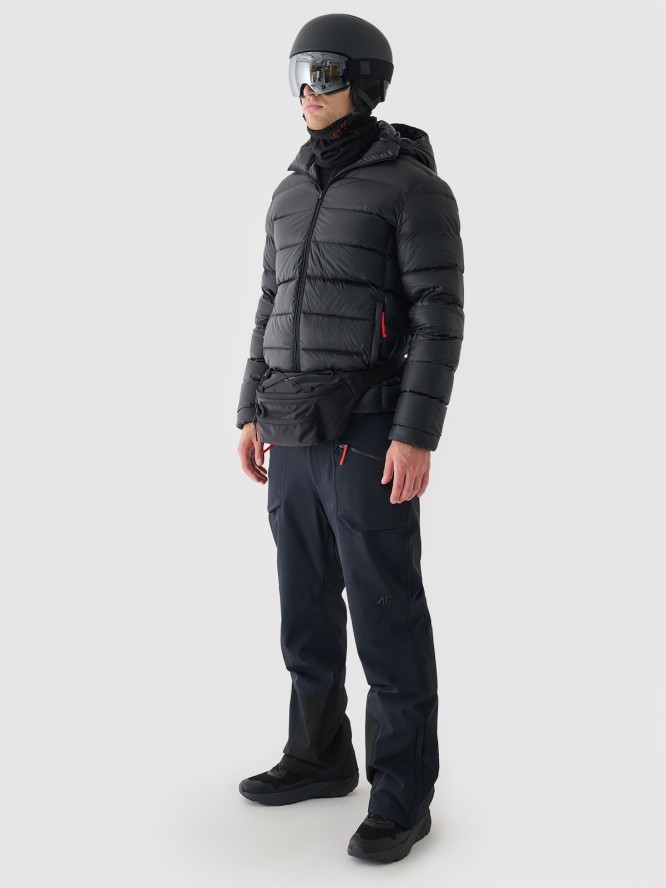 4F Kurtka narciarska puchowa z naturalnym wypełnieniem - czarna XXL