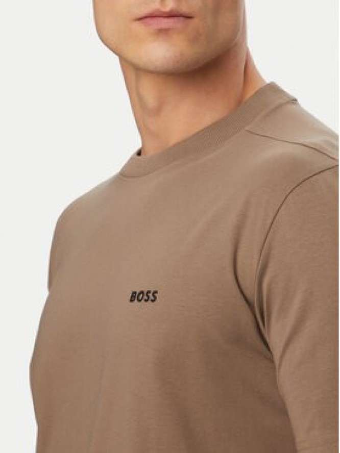 BOSS T-Shirt 50506373 Khaki Regular Fit