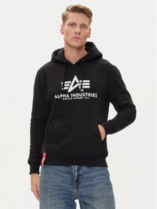 Alpha Industries Bluza Basic 178312 Czarny Regular Fit