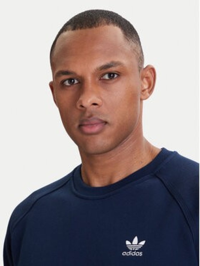 adidas Bluza Trefoil Essentials IY4935 Granatowy Regular Fit