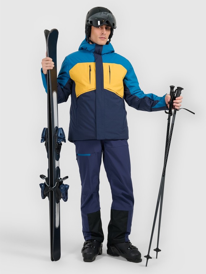 4F Kurtka narciarska membrana 10000 męska - turkusowa XXL