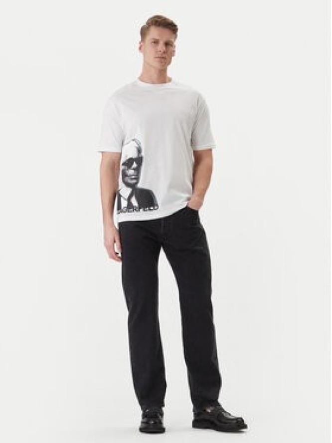 KARL LAGERFELD T-Shirt 755170 562251 Biały Loose Fit