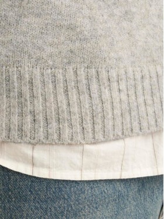 Jack & Jones Sweter Rollie 12215468 Szary Relaxed Fit