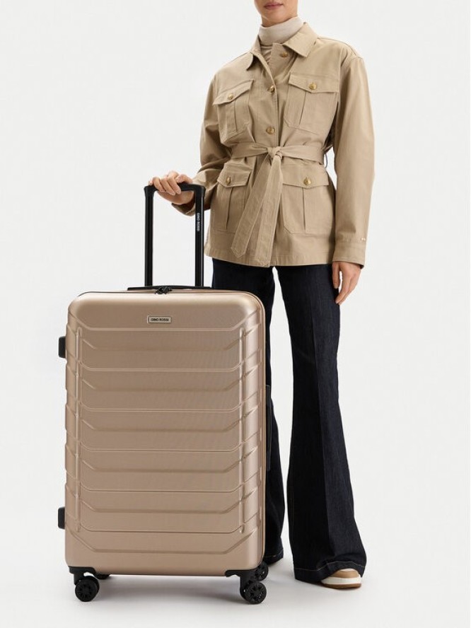 GINO ROSSI Walizka duża C-GIN-L-002-05-GOLD Złoty