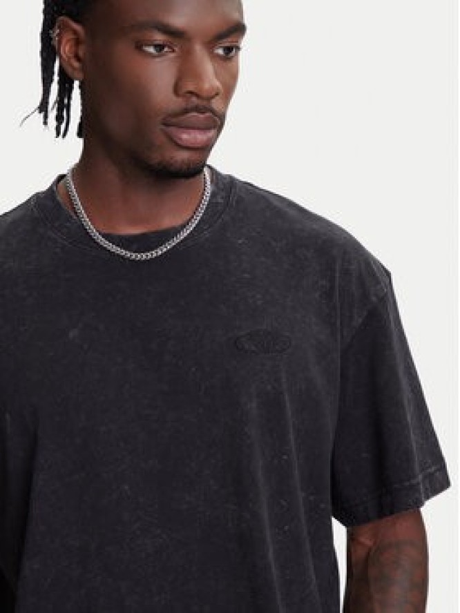 Jack & Jones T-Shirt Retreat 12277886 Czarny Oversize