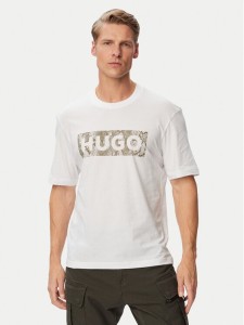 HUGO T-Shirt Nerpient 50566041 Biały Regular Fit