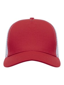 clique Trucker Cap czapka 5-panelowa z bawełnianego twillu – Red/White