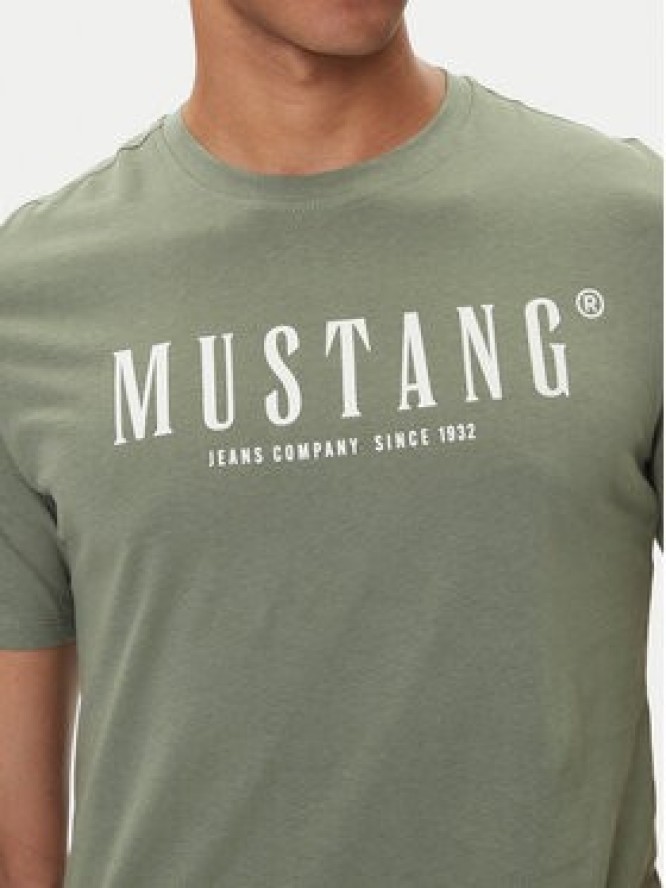 Mustang T-Shirt Austin 1016853 Zielony Regular Fit