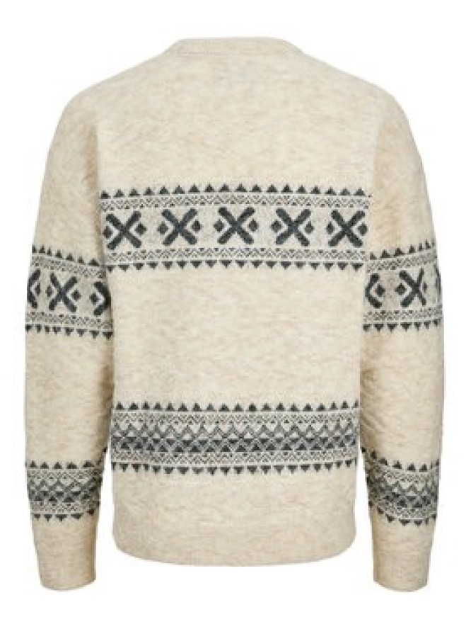 Jack & Jones Sweter Blumax 12286244 Beżowy Relaxed Fit