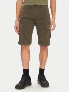 C.P. Company Szorty materiałowe 18CMBE116A005694G Zielony Regular Fit