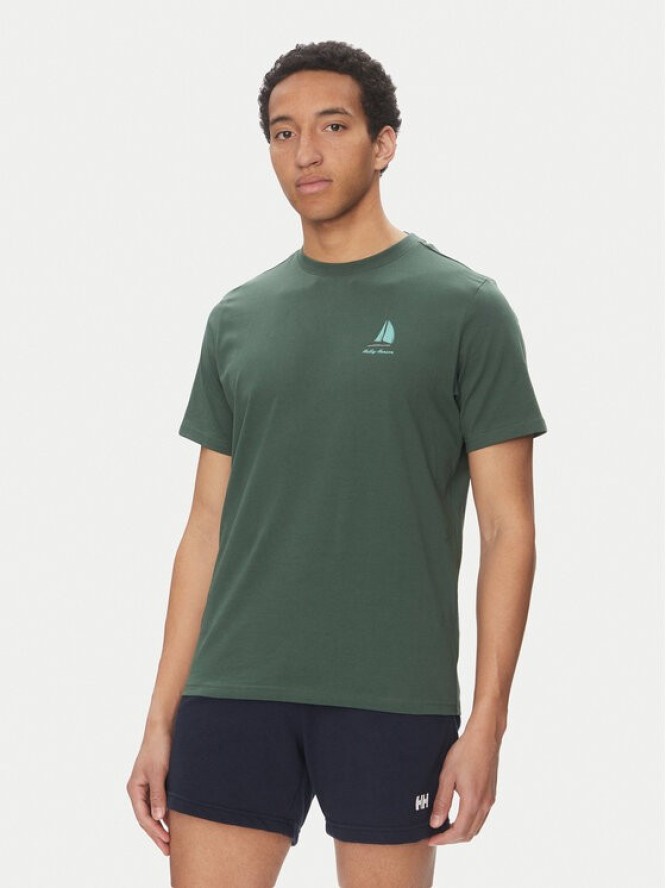 Helly Hansen T-Shirt Shoreline 54601 Zielony Regular Fit