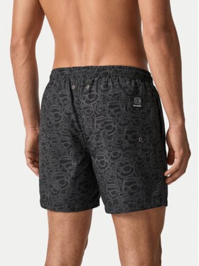 KARL LAGERFELD Szorty kąpielowe B3M46003 Czarny Regular Fit