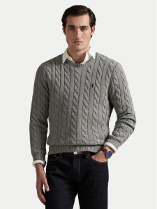Polo Ralph Lauren Sweter 710775885013 Szary Regular Fit
