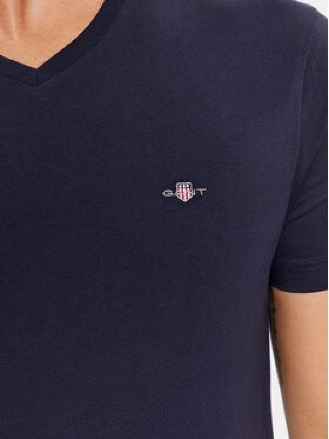 Gant T-Shirt Shield 2003186 Granatowy Slim Fit