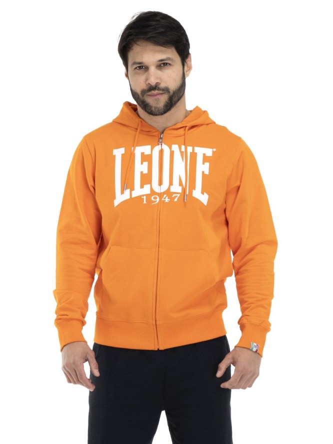 Leone 1947 Apparel Bluzy z kapturem męskie zapinane na zamek