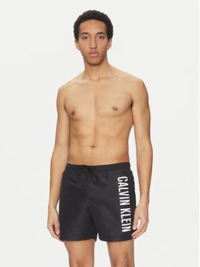 Calvin Klein Swimwear Szorty kąpielowe KM0KM01092 Czarny Regular Fit