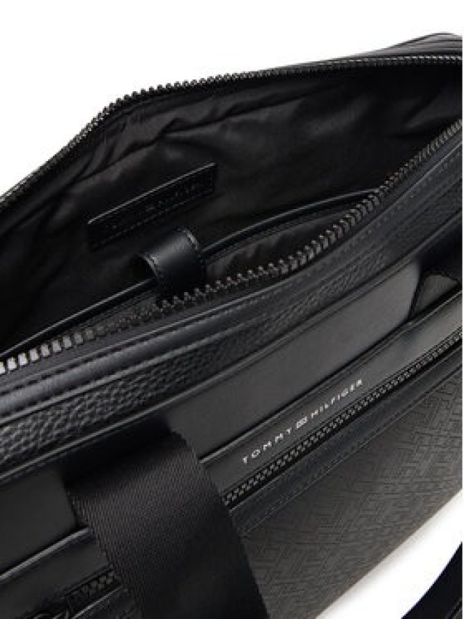 Tommy Hilfiger Torba na laptopa Th Monogram Computer Bag AM0AM13835 Czarny