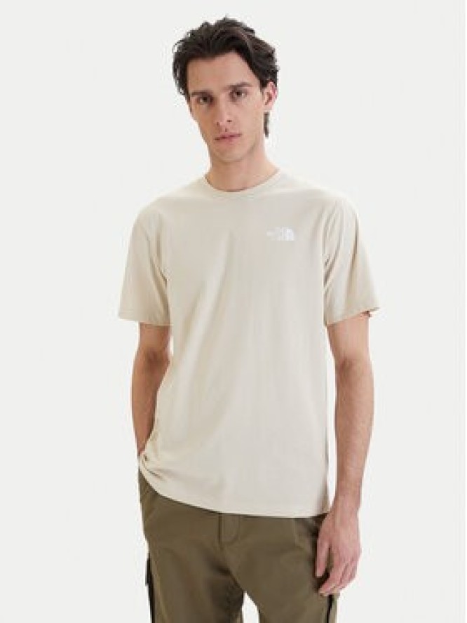The North Face T-Shirt NSE Box NF0A8GV2 Beżowy Regular Fit