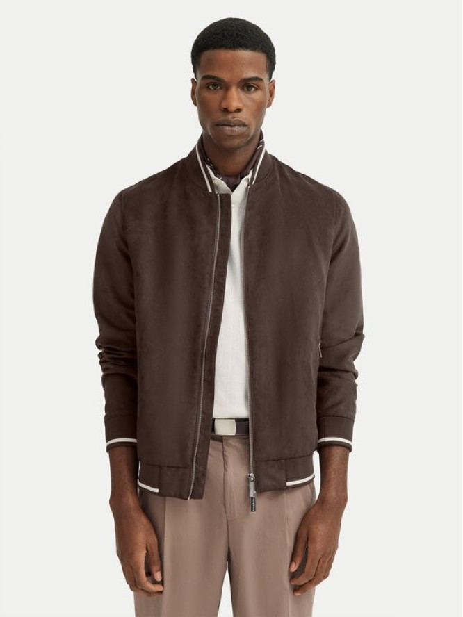 Bugatti Bluza 777300-71018 D Brązowy Regular Fit