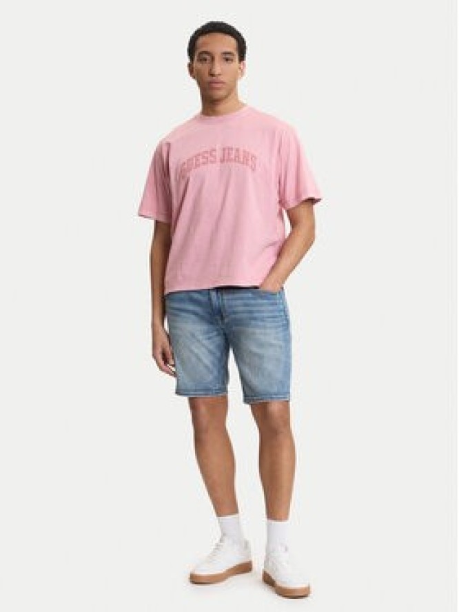 Guess Jeans T-Shirt M6GIB6 K8FQ4 Różowy Regular Fit