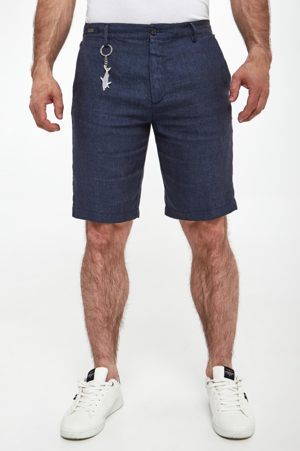 Bermudy męskie lniane PAUL&SHARK