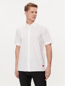 Hugo Koszula Ebor 50475668 Biały Relaxed Fit