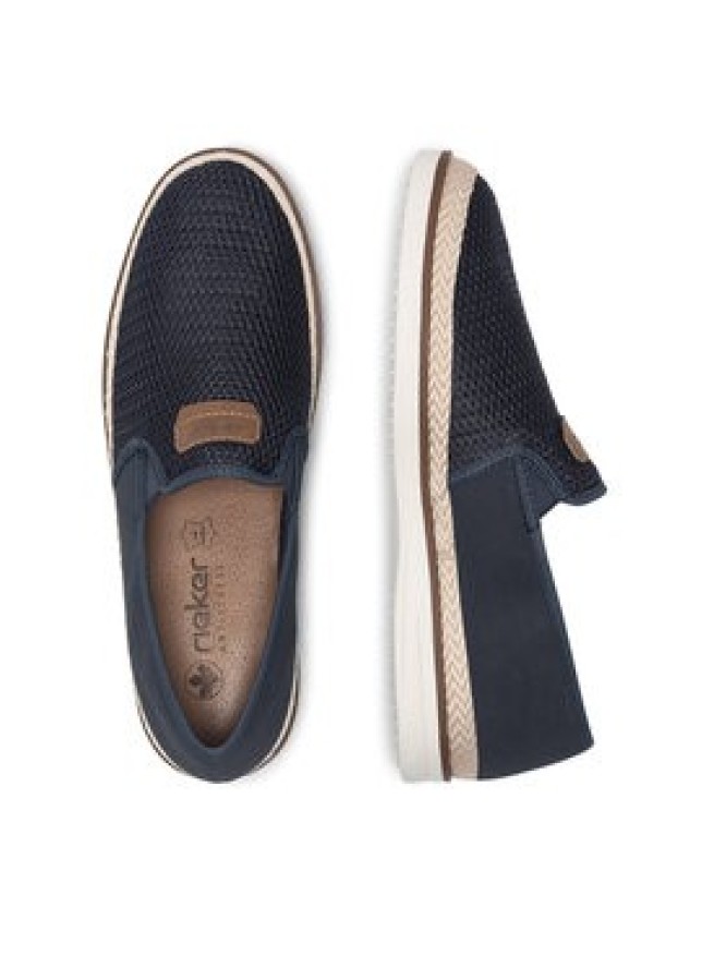 Rieker Espadryle B2366-14 Niebieski