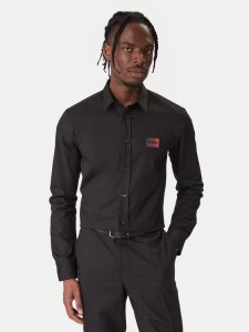 HUGO Koszula Emero 50555786 Czarny Regular Fit