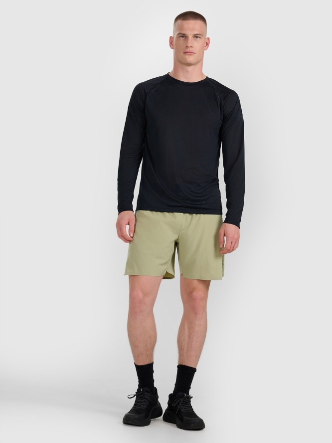 4F Longsleeve do biegania szybkoschnący męski - czarny M