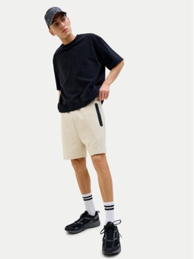 Jack & Jones Szorty sportowe Gordon Fusion 12273304 Beżowy Regular Fit