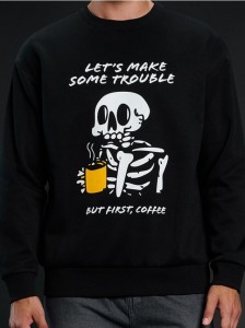 Bluza crewneck na Halloween - czarny