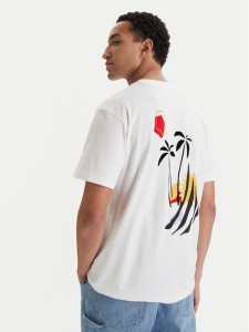 RVCA T-Shirt Cutship EVYZT00287 Biały Relaxed Fit