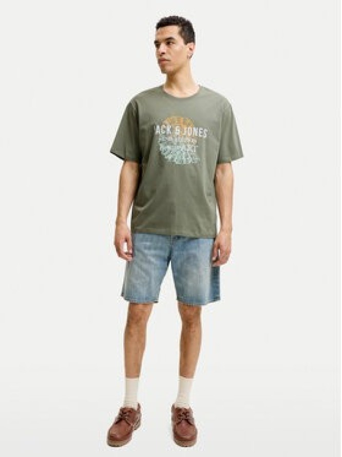 Jack & Jones T-Shirt Gradient Print 12288094 Szary Regular Fit