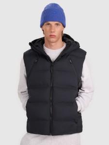 4F Bezrękawnik puchowy z wypełnieniem syntetycznym męski - czarny S