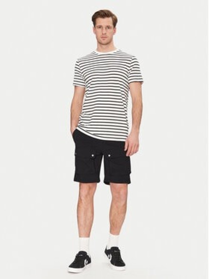 Resteröds Szorty materiałowe Malone 55251 6441 Czarny Regular Fit