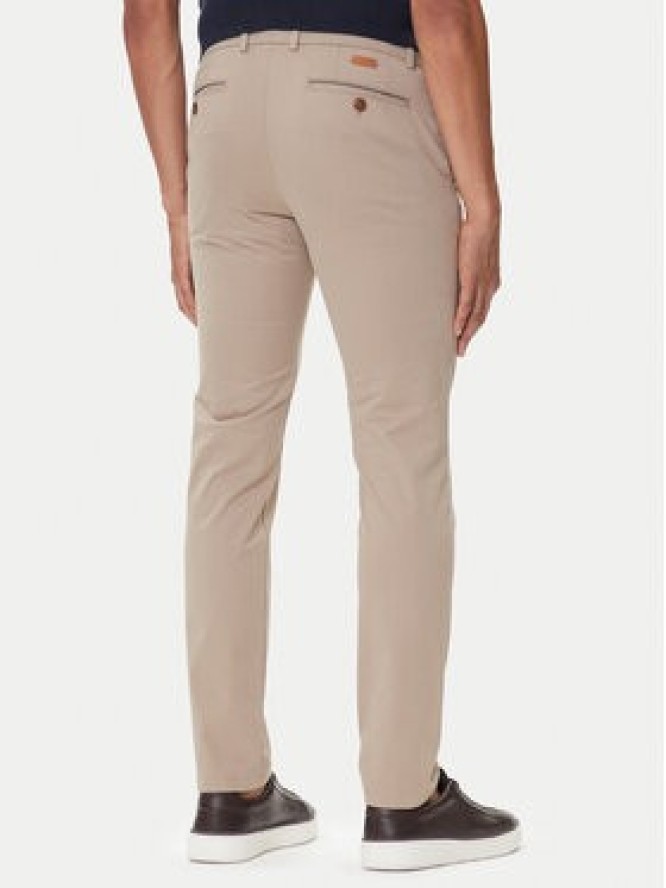 Bugatti Spodnie materiałowe 4220 16224 Beżowy Slim Fit