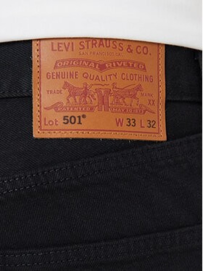 Levi's® Jeansy 501® 00501-0165 Czarny Original Fit