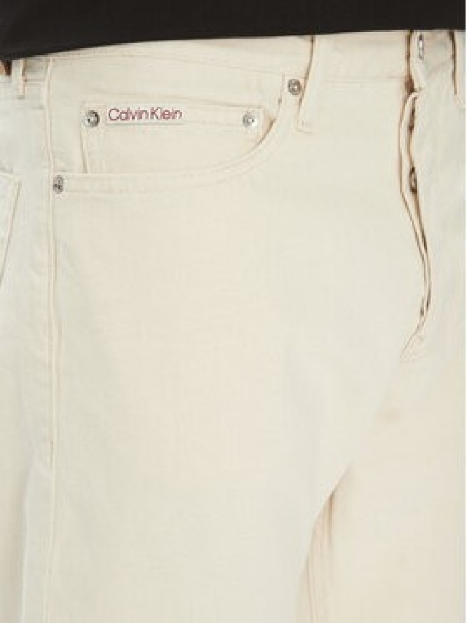 Calvin Klein Jeans Jeansy J30J327539 Biały Straight Fit