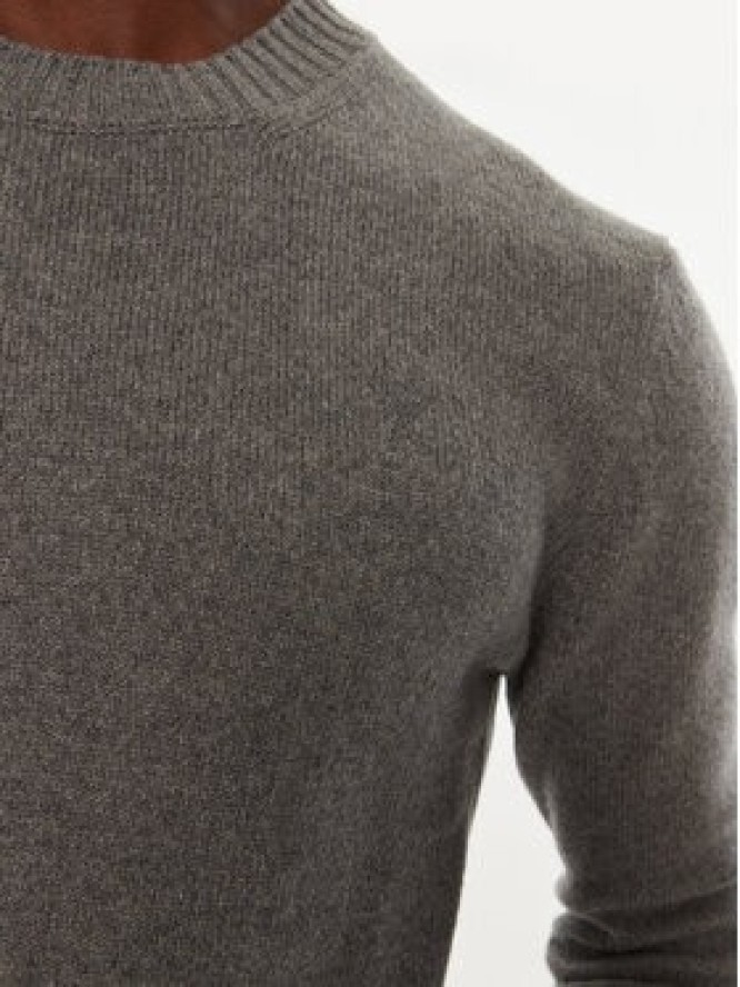 AMI Paris Sweter HKS057.005 Szary Regular Fit