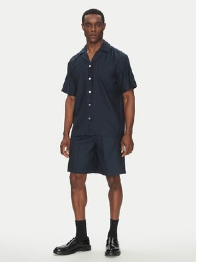 Richmond X Szorty materiałowe UMP25060BE Granatowy Regular Fit