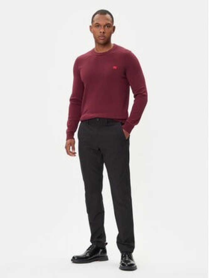 HUGO Sweter San Cassius-C1 50475083 Bordowy Regular Fit