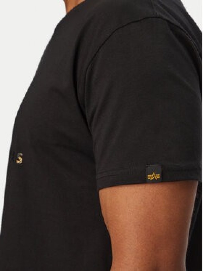 Alpha Industries T-Shirt Basic Effect 100501EP Czarny Regular Fit