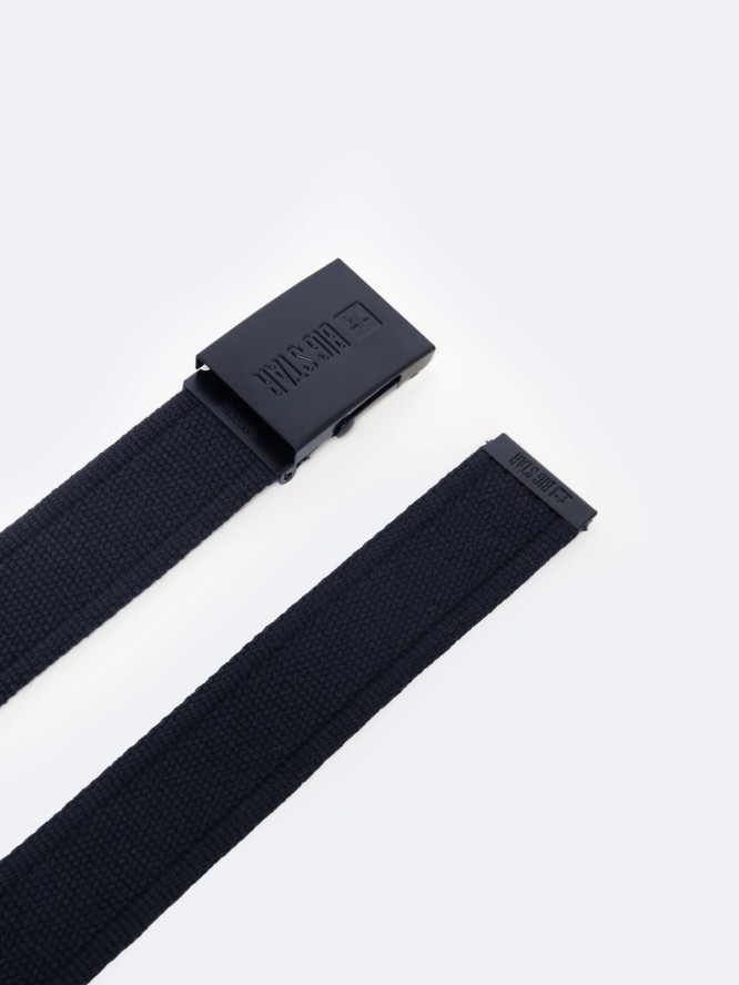 Pasek męski parciany granatowy 2318 404